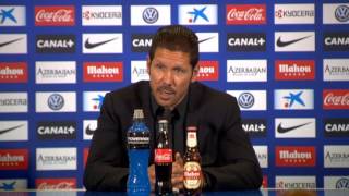 Diego Simeone quotNiemand glaubt an unsquot  Atletico Madrid  FC Malaga 11 [upl. by Marvin103]