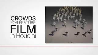 Crowds for Feature Film in Houdini  Snippets [upl. by Tunk]