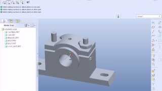 Pro ePro Engineer Plummer Block Assembly Tutorial easy [upl. by Xyno577]