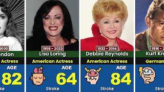 50 Actors Who Died of Stroke [upl. by Morly]