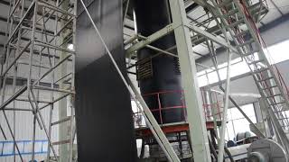 Smooth Geomembrane blowing film and rolling [upl. by Burkhard]