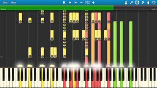 Ravel  Bolero Piano Tutorial  How to play  Synthesia [upl. by Newob]