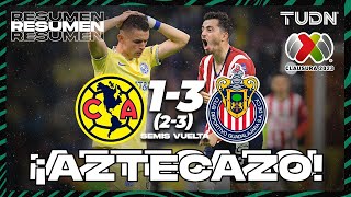 Resumen y goles  América 2133 Chivas  CL2023  Semis  TUDN [upl. by Ringo793]