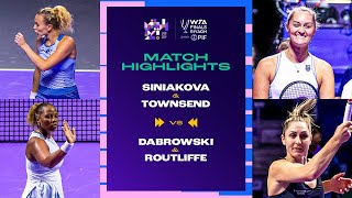 Townsend amp Siniakova vs Dabrowski amp Routliffe  2024 WTA Finals Riyadh Final  Match Highlights [upl. by Hyacinth]