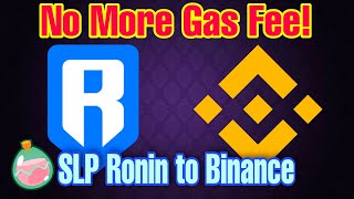 Axie Infinity SLP Ronin to Binance  No More Gas Fee  Easy Steps Tagalog [upl. by Infeld]