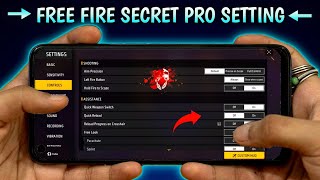 Free Fire Pro Settings  Secret  Sensitivity  Fire Button Size  New Headshot Setting [upl. by Sue]