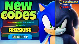 ALL NEW WORKING CODES FOR SONIC SPEED SIMULATOR IN 2024 ROBLOX SONIC SPEED SIMULATOR CODES [upl. by Ayomat]