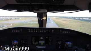 Crj200 cockpit landing Dtw 2 [upl. by Rillings]