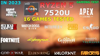 Ryzen 5 7520U Radeon 610M  Gaming Test  Lenovo IdeaPad Slim 3 [upl. by Noirda]