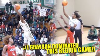 1 GRAYSON GETS BUSY VS REGION RIVAL ARCHER  FULL GAME HIGHLIGHTS [upl. by Ronna991]