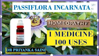 Passiflora Incarnata  Homeopathy 1medicine 100 uses  INSOMNIA drpriyankashomeopathy [upl. by Eiralih247]