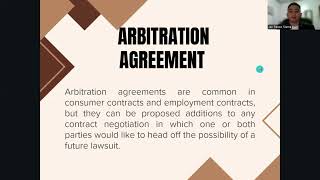 ARBITRATION AGREEMENT [upl. by Demy]