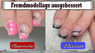 Kurze Naturnägel aufgehübscht  NailsbyLadyDesigner [upl. by Ayikat263]