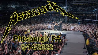 Metallica Live in Pittsburgh 8142022 HQ Audio Full Concert Fancam [upl. by Annauj]