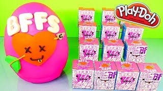 Play Doh Giant Surprise Egg Videos BFFS Kidrobot Blind Boxes DCTC Playdough Disney Cars Toy Club [upl. by Lebatsirc981]