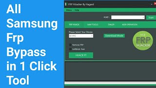 All Samsung Frp Bypass in 1 Click FRP Hijacker Tool [upl. by Jehial912]