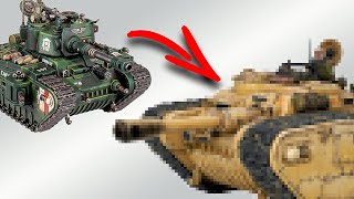 Kitbashing A CUSTOM TALLARN Rogal Dorn Tank [upl. by Atirec]