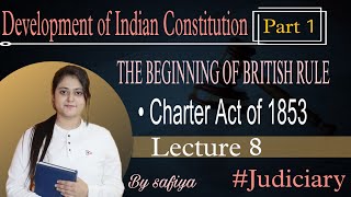 Charter Act of 1853  Constitutional Law  Beginning of British Rule  Modern History  by safiya [upl. by Naerb117]