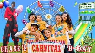 Chases 6th Birthday CARNIVAL Party FERRIS WHEEL ALL TO OURSELVES FUNnel V Vlog [upl. by Malanie]