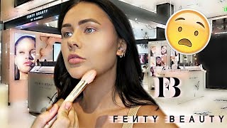 GETTING MY MAKEUP DONE AT A FENTY BEAUTY COUNTER  ItsSabrina [upl. by Nevarc]