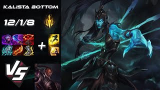 BOTTOM Kalista vs Lucian  EU Grandmaster Patch 1421 [upl. by Reilly715]