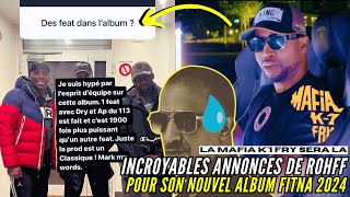 ⚠️ ROHFF ⚠️ REVELATIONS sur son nouvel album Les feats doublesimple cd Explications [upl. by Delos]