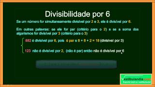 Matemática Zero 20  Aula 10  Critérios de Divisibilidade  parte 1 de 2 [upl. by Lled]