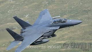 Best Low level flying Mach loop 2021 RAF amp USAF F15 Strike Eagle Low Flying of 2021 [upl. by Ofelia]