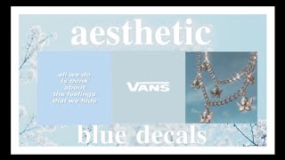 30 AESTHETIC BLUE ROBLOX DECALS [upl. by Cassil440]