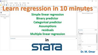 Learn Regression in 10 minutes in STATA [upl. by Yim]