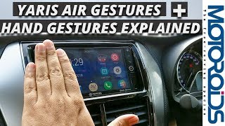 Toyota Yaris Infotainment System Explained  Air Gestures Hand Gestures MirrorLink and Miracast [upl. by Phare]