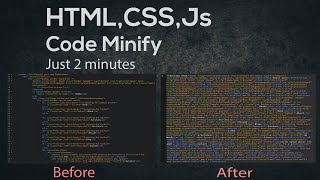 HTMLCSSJs Code Minify 2020 [upl. by Celeste805]