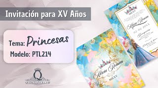 👑 Conoce la Magia de las Invitaciones de 15 Años de Princesa Aurora en QuinceañeraVIP 👑 [upl. by Yznil]