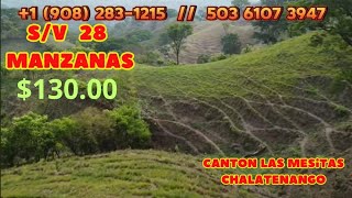 SV GANGA 28 MANZANAS 13000 Cantón Las Mesitas Chalatenango El Salvador [upl. by Oiled880]