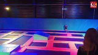 Au Trampoline Park de Mondeville les gymnastes caennaises font le spectacle [upl. by Audrye]