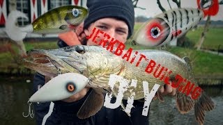 DIY  Make Your Own Jerkbait  Catching Fish With It [upl. by Edythe]