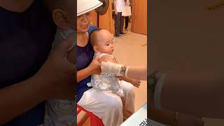 Cutebaby 💕 Baby injection push vedio 😱 baby love cute family shots funny [upl. by Anneis]