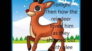 Rudolph The Red Nosed Reindeer Lyrics [upl. by Dympha596]