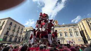 Castellers de Barcelona 9 de 7  Mercè Colles Locals [upl. by Drape804]