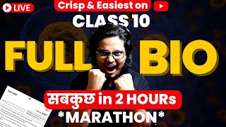 Complete Syllabus in 2 HOUR  FULL CLASS 10 BIOLOGY Science Important 2023 Exam in One Shot  Padhle [upl. by Llert]