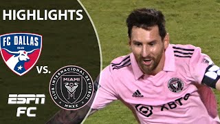 Lionel Messi HIGHLIGHTS from Inter Miami’s MAGICAL win over FC Dallas  Leagues Cup  ESPN FC [upl. by Maxama]