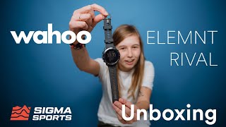 Unboxing the Wahoo ELEMNT RIVAL GPS Watch  Sigma Sports [upl. by Ihskaneem933]