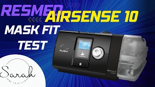 Resmed Airsense10 Mask leaking How to test your fit short [upl. by Fortna]