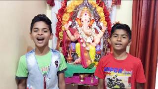 Deva Shree Ganesha cover on instrumental by Harish and Pratham [upl. by Atirrehs]