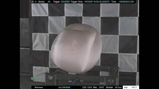 Airbag Deployment Recorded  2000 fps and 5 MegaPixel Active [upl. by Nuj641]