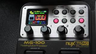 Test and Review NuX mg100 Drive Sound [upl. by Eerehc764]