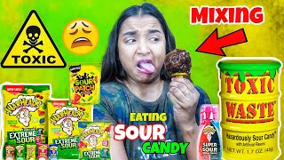 Vlog  Eating Worlds Most SOUR CANDY Challenge  বিষধর FOOD CHALLENGE  Mixing Candy Gone WRONG [upl. by Ilocin]