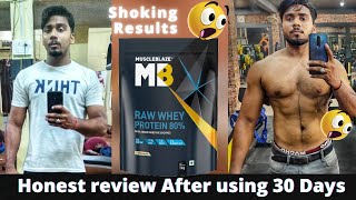 MuscleBlaze Raw Whey Protein Review  After using 30 days  MB Raw Whey protein review  हिंदी [upl. by Meerek866]