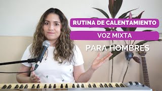 RUTINA de CALENTAMIENTO para HOMBRES VOZ MIXTA [upl. by Reahard]