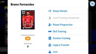 How To Upgrade 99 Rated Bruno Fernandes In Efootball 2025  bruno fernandes Max Level Pes 2025 [upl. by Eimrej]